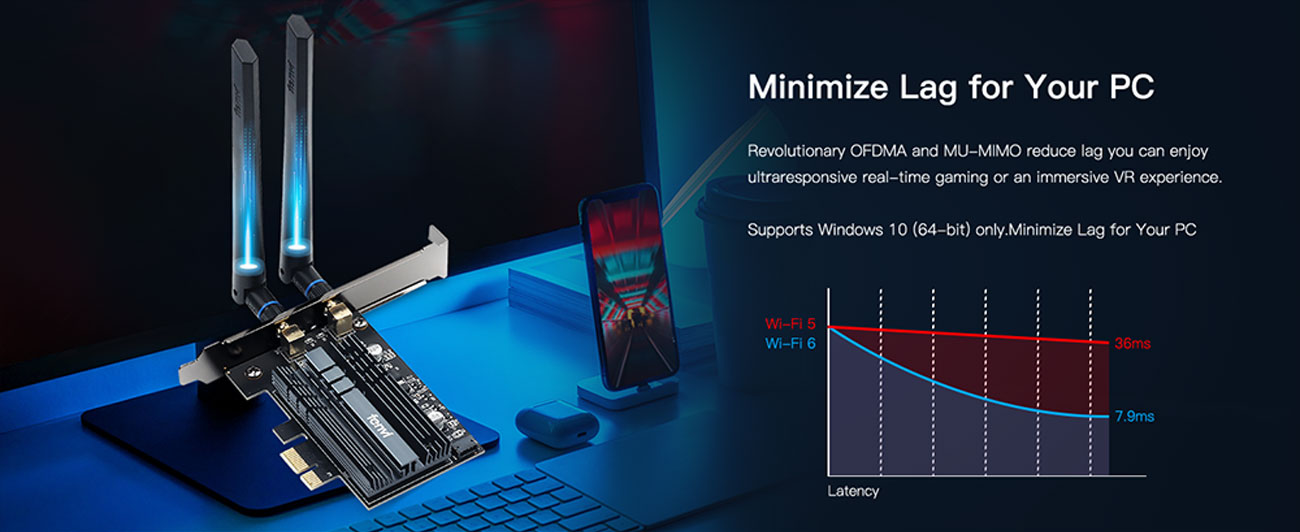 Fenvi Fv Ax Wifi Pcie Wifi Card Up To M Bluetooth Ax Ac Dual Band